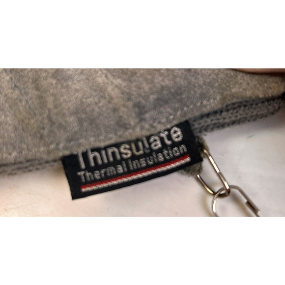 Thinsulate Suede Winter Gloves Men One Size Gray Ski Outdoors - Picture 5 of 5